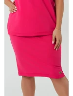 Talianska móda Stella midi farba: fuchsiová