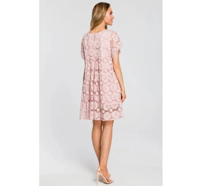Dámske šaty M430 Púder ružová - Moe