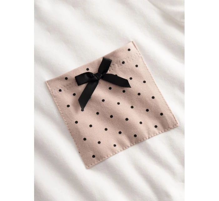 Dámské pyžamo Ella béžové - Momenti Per Me