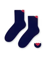 Dámské ponožky model 14559108 Srdce - Steven Dámské ponožky model 14559108 Srdce - Steven