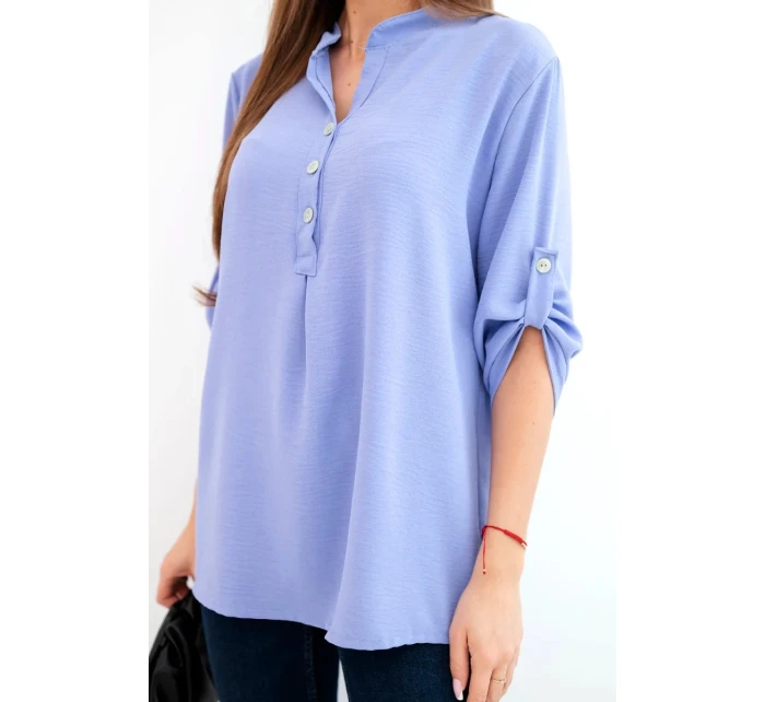 Halenka s delším zadním dílem světle fialová