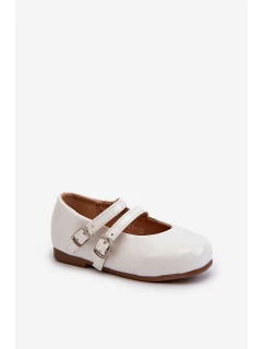 Dětské Baletky S Proužky Bílé model 21663281 - Boto