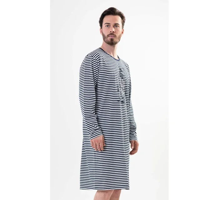 Pánská noční košile s dlouhým rukávem model 17742194 - Vienetta MAN Pánská noční košile s dlouhým rukávem model 17742194 - Vienetta MAN