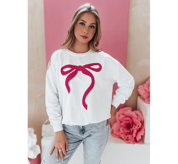 Dámska oversize mikina SOFTTIE biela FashionStreet BY1359