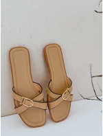 Dámské žabky khaki model 21990188 - Dstreet Dámské žabky khaki model 21990188 - Dstreet