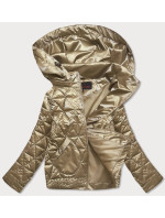 Zlatá metalická dámska bunda (2021-01BIG)