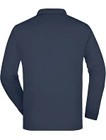 JN 22 Piqué polo s dlouhým rukávem z těžké bavlny model 22514873 navy - Daiber JN 22 Piqué polo s dlouhým rukávem z těžké bavlny model 22514873 navy - Daiber
