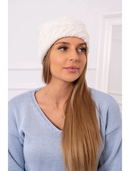Dámska čiapka Dagmara K332 biela Dámska čiapka Dagmara K332 biela
