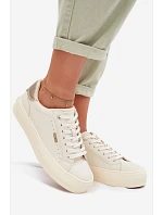 Sneakers na platformě Big Star model 22042659 Béžové - Big Star Shoes Sneakers na platformě Big Star model 22042659 Béžové - Big Star Shoes