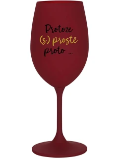PROTOŽE  bordo sklenice na víno 350 ml model 21860819 - Giftela