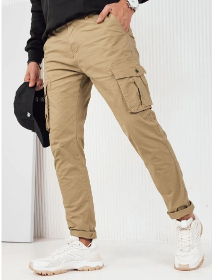 Pánske bojové nohavice béžové FashionStreet UX4254