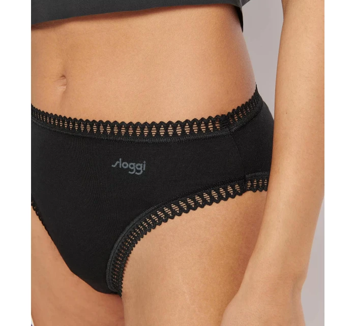 Dámske nohavičky GO Crush High leg C3P - BLUE - modré M008 - SLOGGI Dámske nohavičky GO Crush High leg C3P - BLUE - modré M008 - SLOGGI