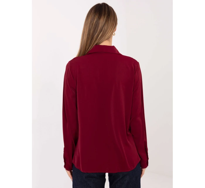 Koszula IT KS model 21786360 bordowy - FPrice Koszula IT KS model 21786360 bordowy - FPrice