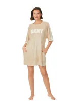 Dámska nočná košeľa YI30013 221 sv. béžová - DKNY