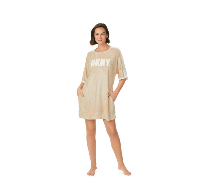 Dámska nočná košeľa YI30013 221 sv. béžová - DKNY