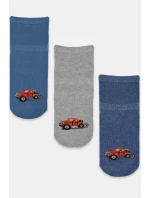 CHLAPČENSKÉ BAVLNENÉ PONOŽKY SO SILIKÓNOM SB009