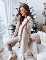 Dámska béžová vesta BALLA FashionStreet TY3200