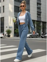 Dámsky džínsový bomber modrý FashionStreet TY5603