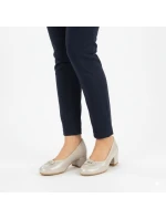 Dámske semišové zateplené čižmy khaki Potocki 12522