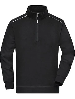 JN Pracovní mikina s 1/4 zipem Solid 02.0 black model 22493520 - Daiber