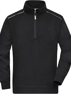 JN Pracovní mikina s 1/4 zipem Solid 02.0 black model 22493520 - Daiber