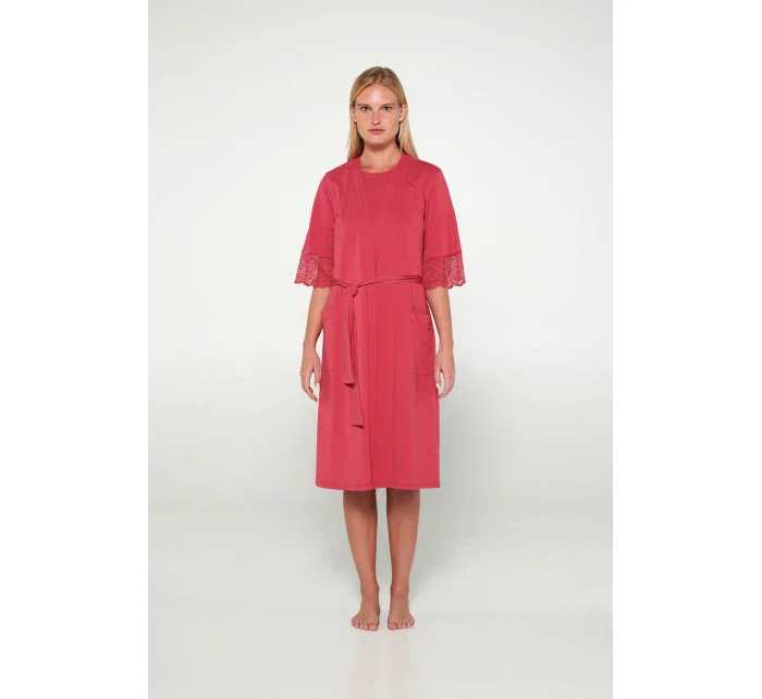 Vamp - Dámsky župan s čipkovými detailmi 19912 - Vamp