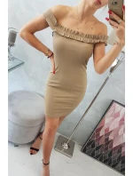 Španielske šaty s volánikmi ťava Španielske šaty s volánikmi ťava