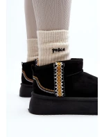 Sněhule Na Platformě S Vzorem Černé model 21645925 - Boto