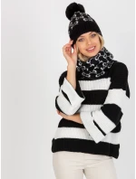 Dámska čiapka AT CZ CM 319 čierna a biela