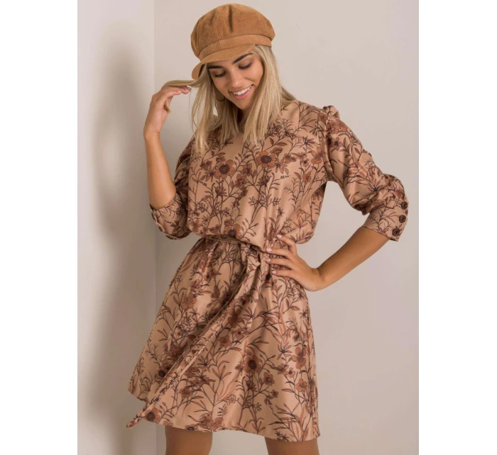 Šaty LK SK 508143.72P svetlohnedé