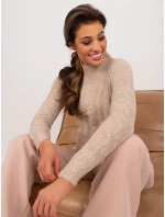 Sweter TW SW model 19525683 beżowy - FPrice Sweter TW SW model 19525683 beżowy - FPrice