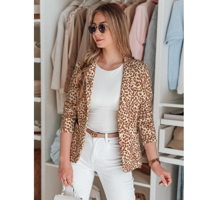 Dámska bunda do pása MARABELL beige FashionStreet PY0127