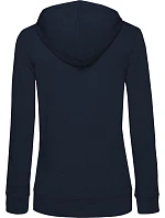 B&C Inspire Zipped Hood /women_° Dámska mikina s kapucňou 01.W36B tmavomodrá