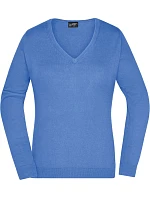 JN Dámský svetr s výstřihem do V 02.0 blue model 22487883 - Daiber