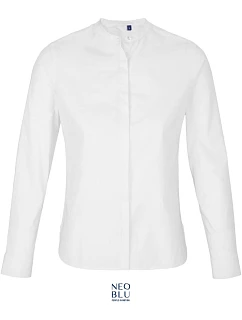 NEOBLU Bart Women Popelínová blúzka s dlhými rukávmi 24.3787 optic white