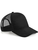Beechfield B 643 5-panelová čiapka „Suede Snapback Trucker“ 53.0643 čierna Beechfield B 643 5-panelová čiapka „Suede Snapback Trucker“ 53.0643 čierna