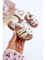 Dětské sandály na suchý zip s pruhy model 21621442 - Boto