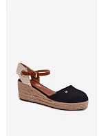 Dámske espadrilky na platforme Wrangler 20261087-25Y Black Dámske espadrilky na platforme Wrangler 20261087-25Y Black