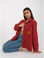 Dámska košeľa LK KS 509164.11 tmavo ružová - FPrice