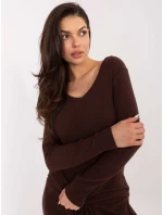 Jumper SM SW A1568.79 tmavohnedý