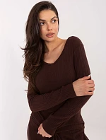 Jumper SM SW A1568.79 tmavohnedý