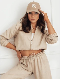 Dámska bunda bomber MADDIE camel FashionStreet RY2319