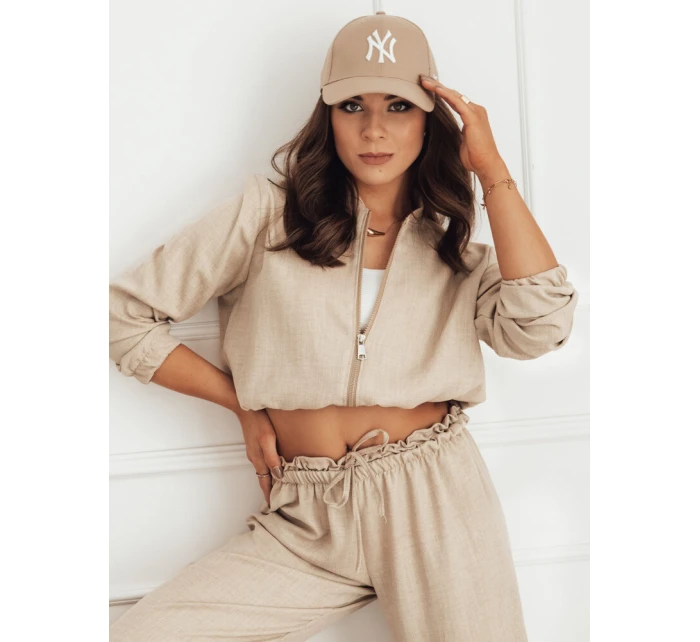 Dámska bunda bomber MADDIE camel FashionStreet RY2319