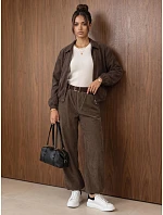 Spodnie damskie joggery z paskiem fango model 22383533 - FashionStreet