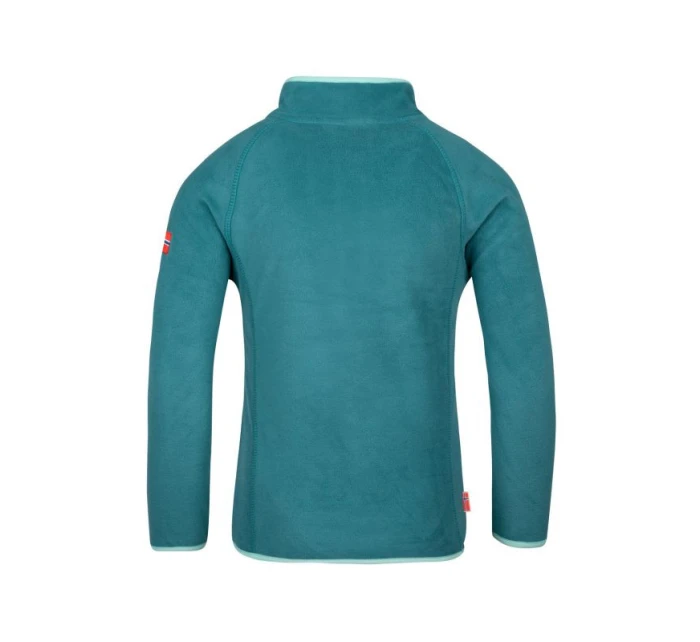 Fleecová mikina pro se zipem Kids Half Zip zelená model 21363896 - Trollkids