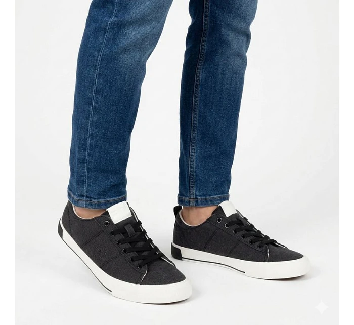 Pánske čierne textilné tenisky Big Star TT174292 Pánske čierne textilné tenisky Big Star TT174292