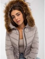 Dámska bunda NM KR P22 6627 03P tmavo lila