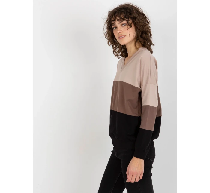 Mikina RV BL 8328.34X čierna a béžová Mikina RV BL 8328.34X čierna a béžová