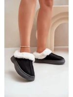 Dámske papuče s kožušinou Black Zinntia Dámske papuče s kožušinou Black Zinntia