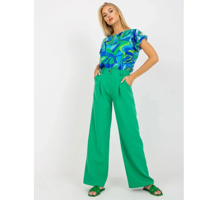 Dámské kalhoty SP model 18570773 zelené - FPrice Dámské kalhoty SP model 18570773 zelené - FPrice